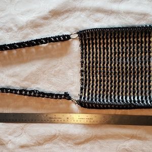 Crochet Black Soda Tab Purse